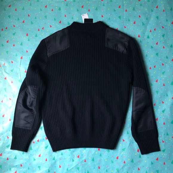 SOLD! NWT Magaschoni LongSleeve Sweater with elbow patch - Picture 5 of 8